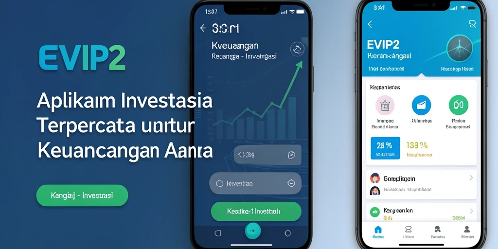 Antarmuka aplikasi EVIP2 yang memudahkan pengguna berinvestasi.