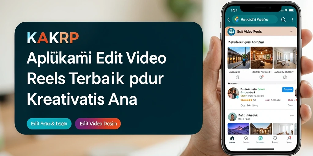 Tampilan antarmuka KAKRP yang ramah pengguna untuk Edit Video Reels.