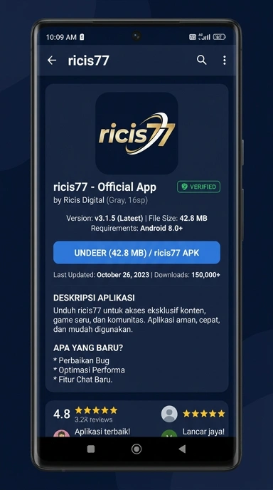 Panduan Unduh dan Instal APK ricis77 untuk Android