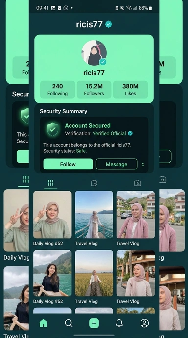 Halaman Resmi Kanal ricis77 untuk Pengguna Android